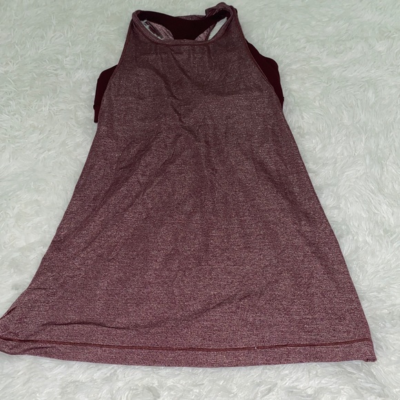 Excellent Condition Lululemon Sports Bra with attached tank with pads 8 - Picture 1 of 5